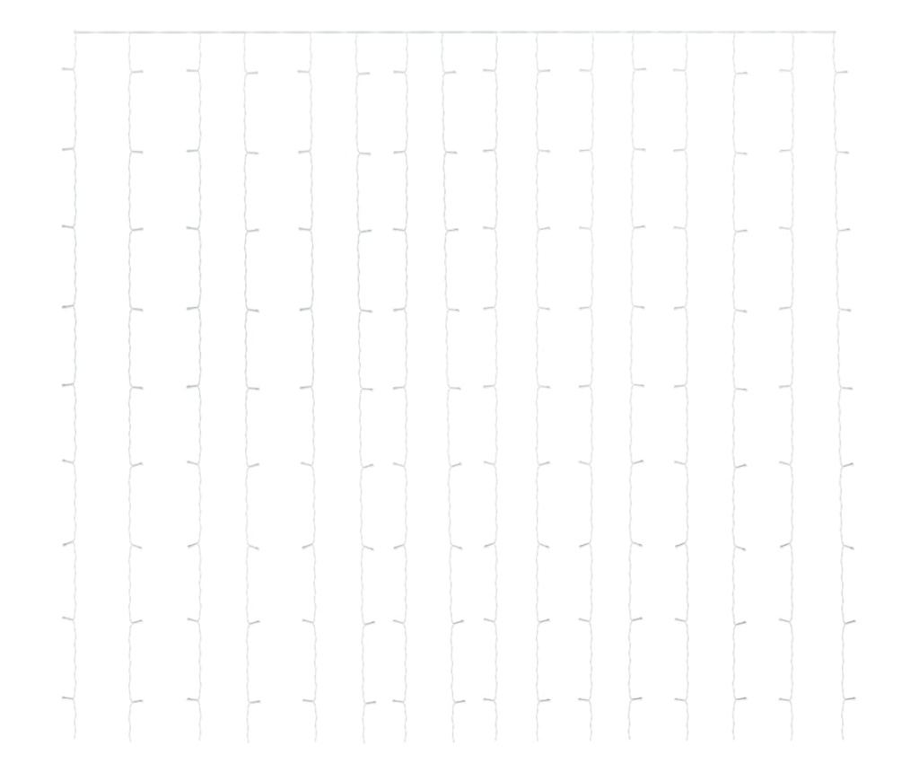 Instalație lumini tip perdea 300 LED alb rece 3x3 m 8 funcții - 3