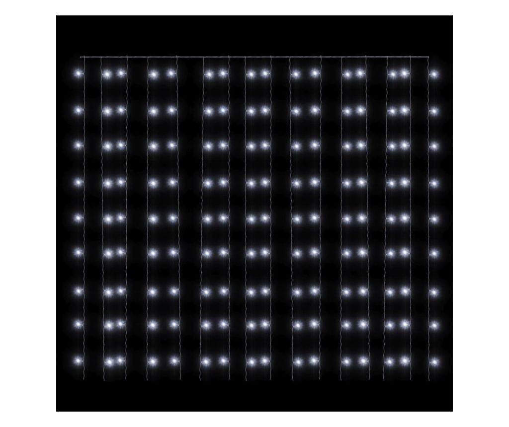 Instalație lumini tip perdea 300 LED alb rece 3x3 m 8 funcții - 5