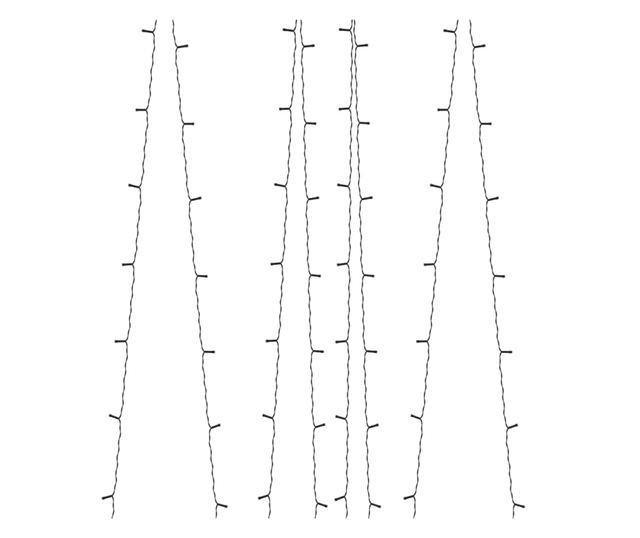 Solarna bajkovita svjetla 5 kom 5x200 LED Plava Unutarnja/Vanjska