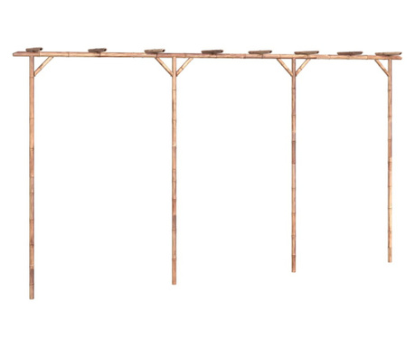 Pergola, 385x40x205 cm, bambus