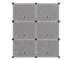 Suport de pantofi, negru, 84,5x31x93,5 cm, PP