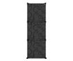 Suport de pantofi, negru, 84,5x31x93,5 cm, PP