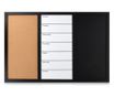 Tabla magnetica Navaris 3-in-1 pluta / tabla alba / tabla, 60 x 40 cm, 47164.01
