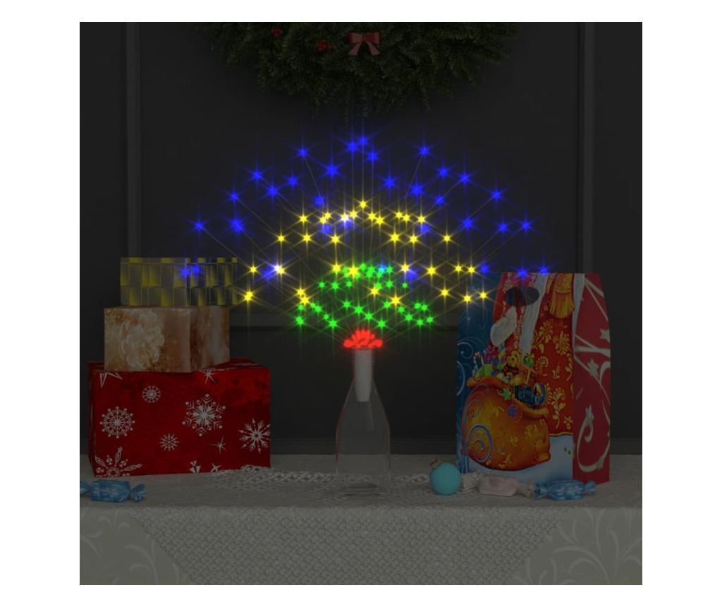 Božićne svjetiljke s vatrometom, 2 kom., 280 LED višebojne 20 cm - 3