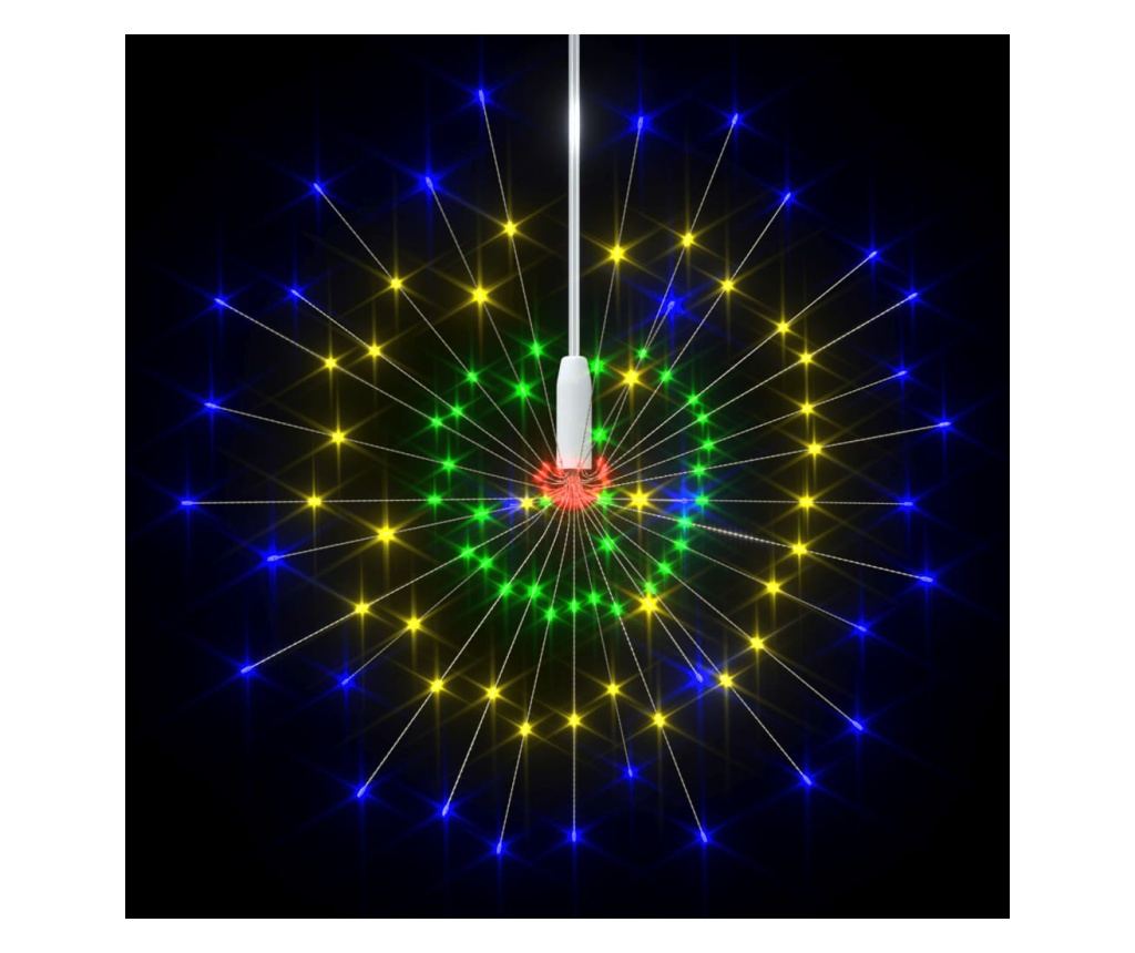 Božićna svjetiljka s vatrometom, 140 LED-ica, višebojna, 20 cm - 4