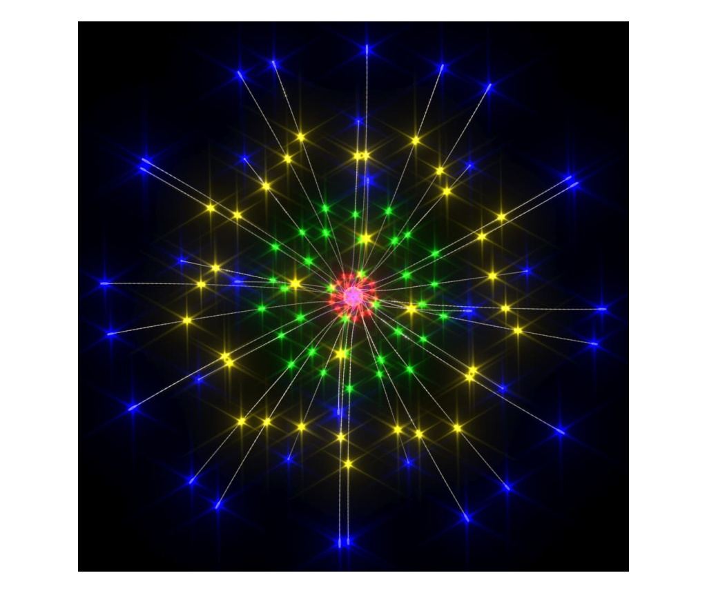 Božićna svjetiljka s vatrometom, 140 LED-ica, višebojna, 20 cm - 5