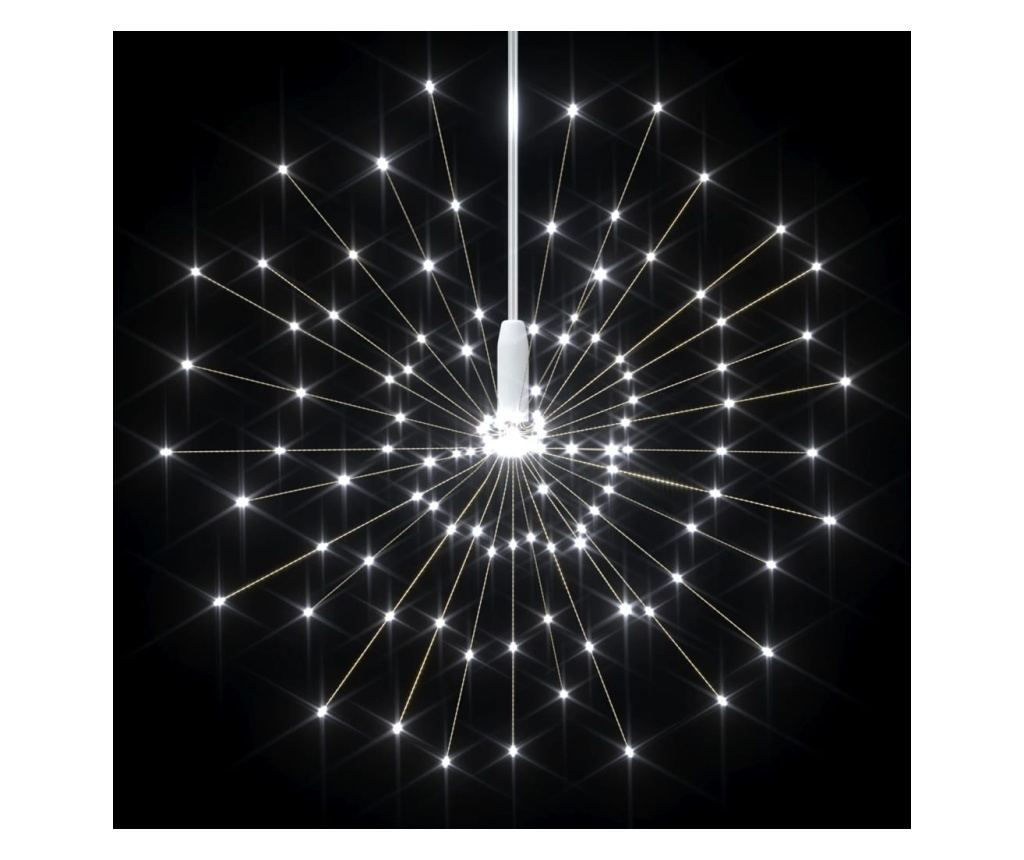 Božićna svjetiljka s vatrometom, 140 LED-ica, hladno bijela, 20 cm - 3