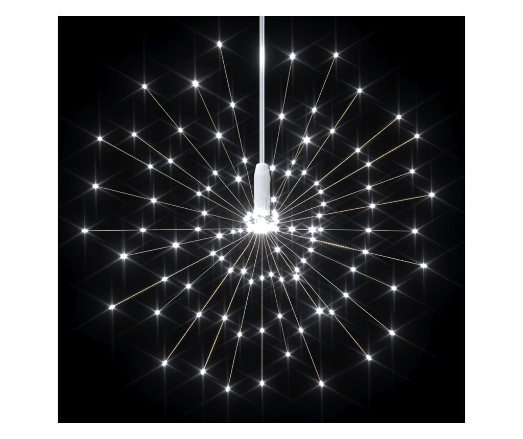 Božićne svjetiljke s vatrometom, 4 kom., 560 LED, hladno bijelo, 20 cm - 4