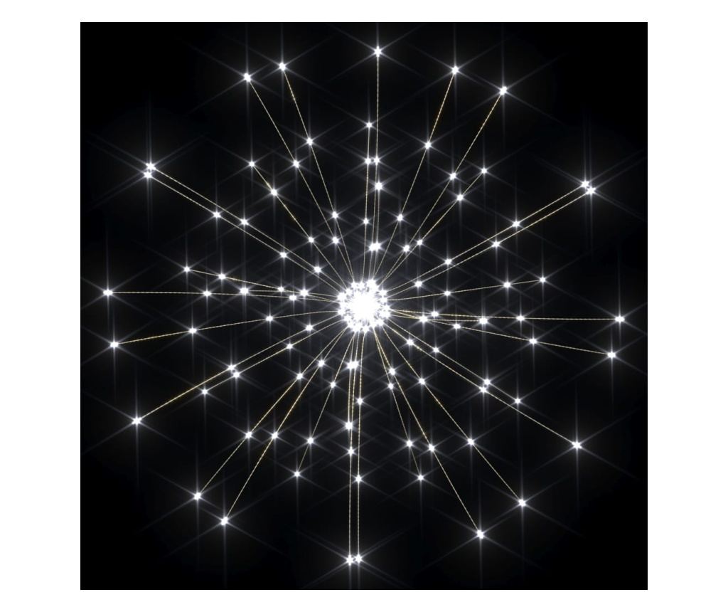 Lampice s božićnim vatrometom, 2 kom., 280 LED, hladno bijelo, 20 cm - 5