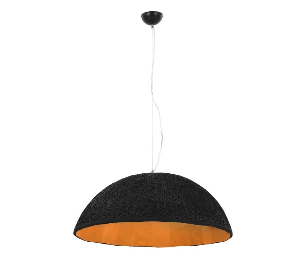 Lestenec, črn in zlat, Ø70 cm, E27 - 2
