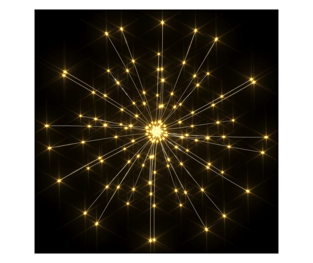 Božićne svjetiljke s vatrometom, 10 kom., 1400 toplo bijelih LED 20 cm - 5