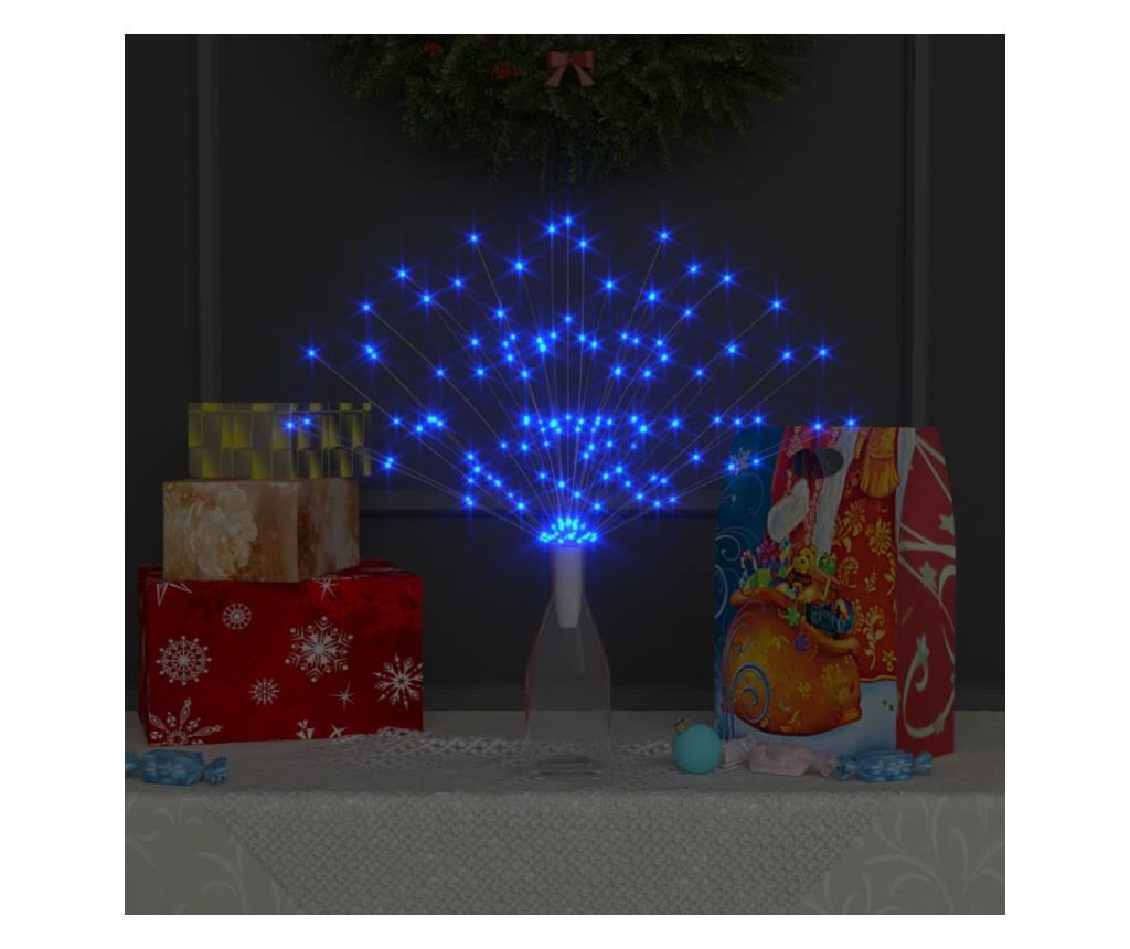 Božićne svjetiljke s vatrometom 10 kom. 1400 LED plava 20 cm - 4