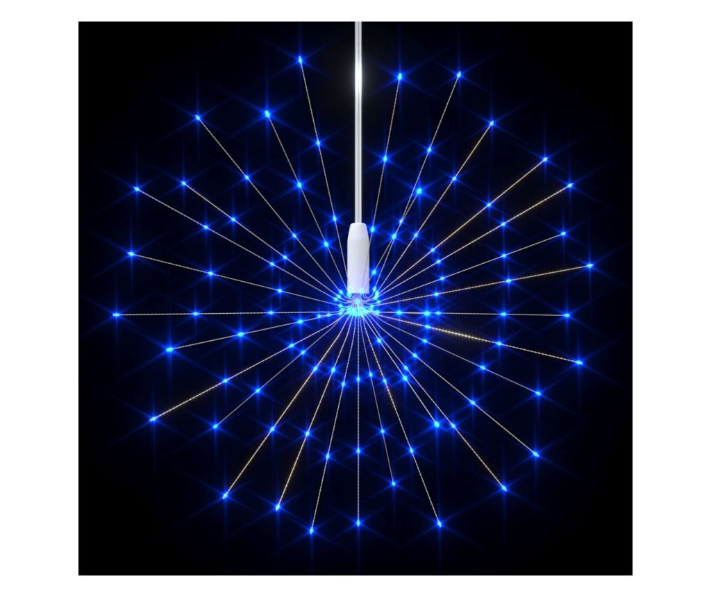 Božićne svjetiljke s vatrometom 10 kom. 1400 LED plava 20 cm - 5