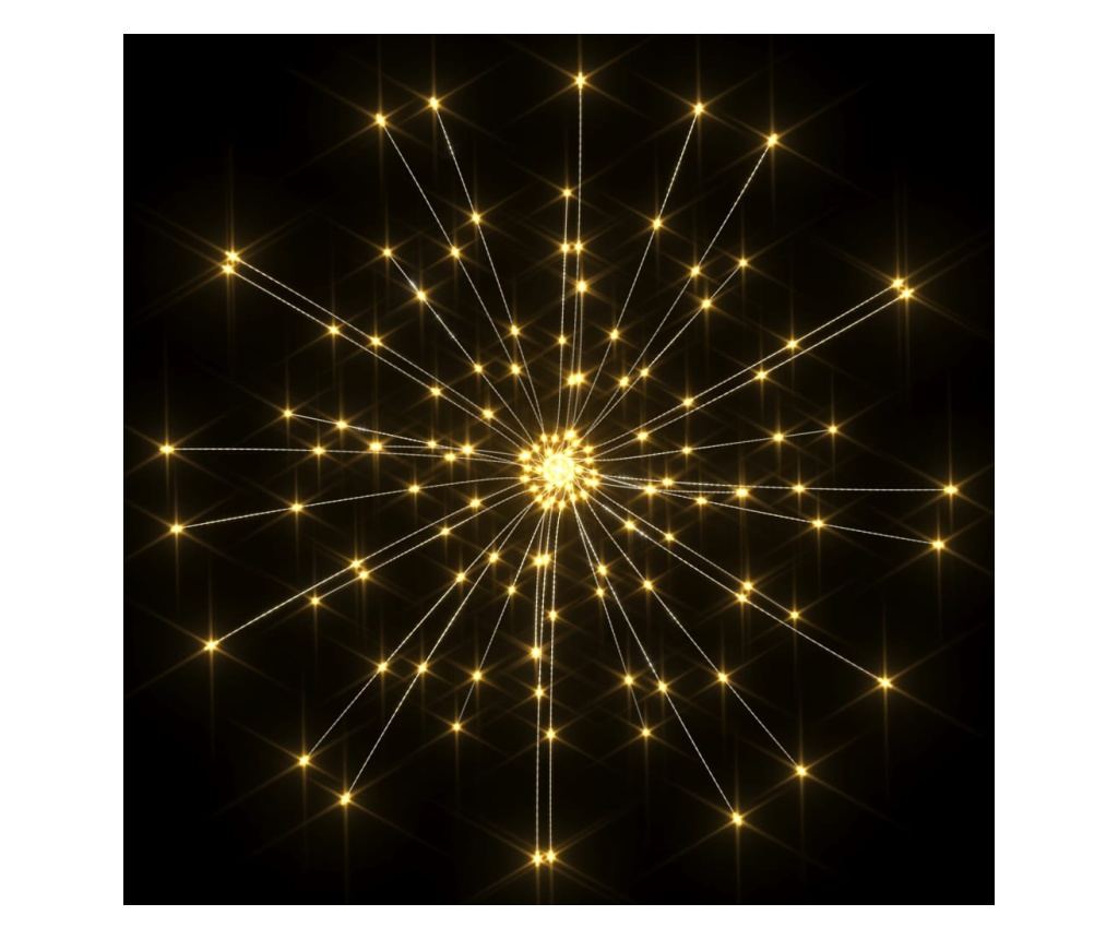 Božićne svjetiljke s vatrometom, 2 kom., 280 LED, toplo bijelo, 20 cm - 5