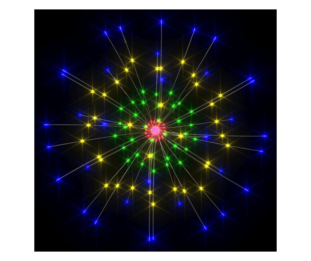 Božićne svjetiljke s vatrometom, 2 kom., 280 LED višebojne 20 cm - 5