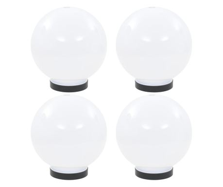 LED kuglaste svjetiljke 4 kom 20 cm PMMA 