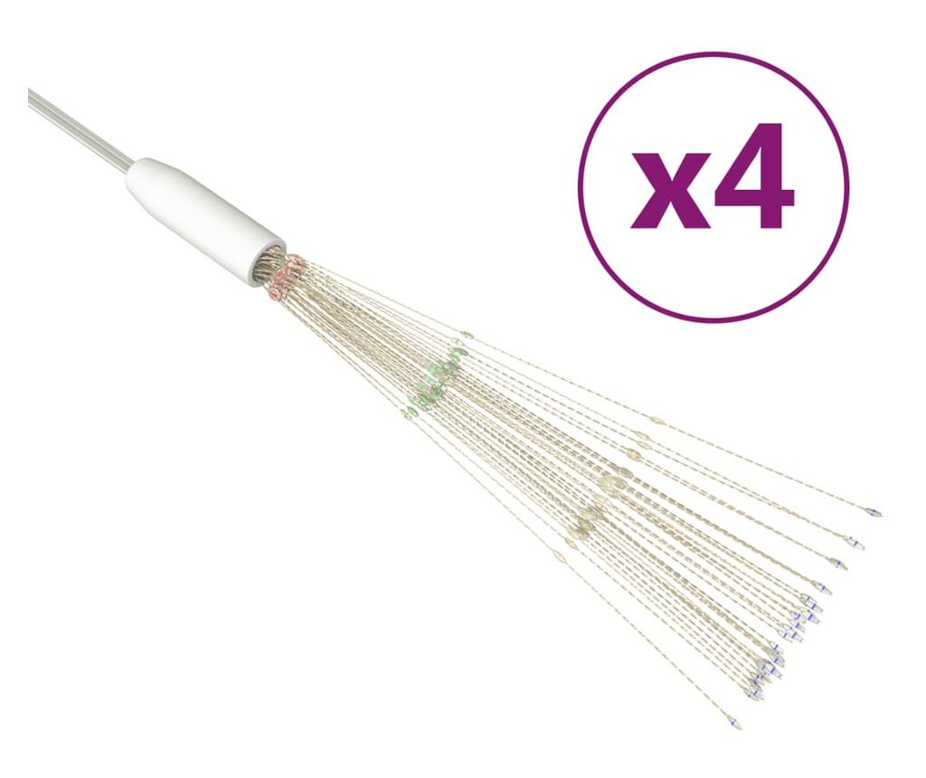 Božićne svjetiljke s vatrometom, 4 kom., 560 LED, šarene, 20 cm - 2