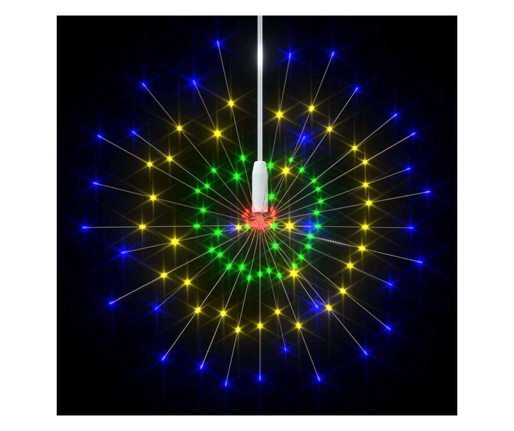 Božićne svjetiljke s vatrometom, 4 kom., 560 LED, šarene, 20 cm - 4