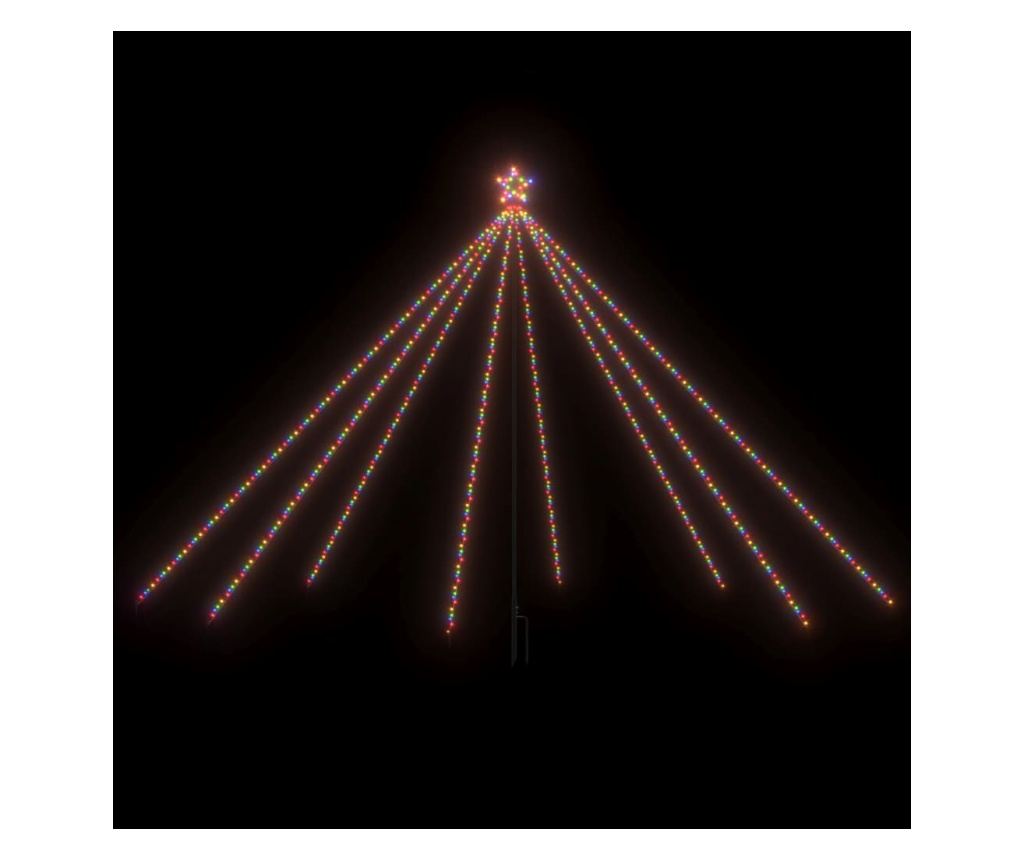 Božićna drvca svjetla, 576 LED-ica, šarena, 3,6 m, unutarnja/vanjska. - 2