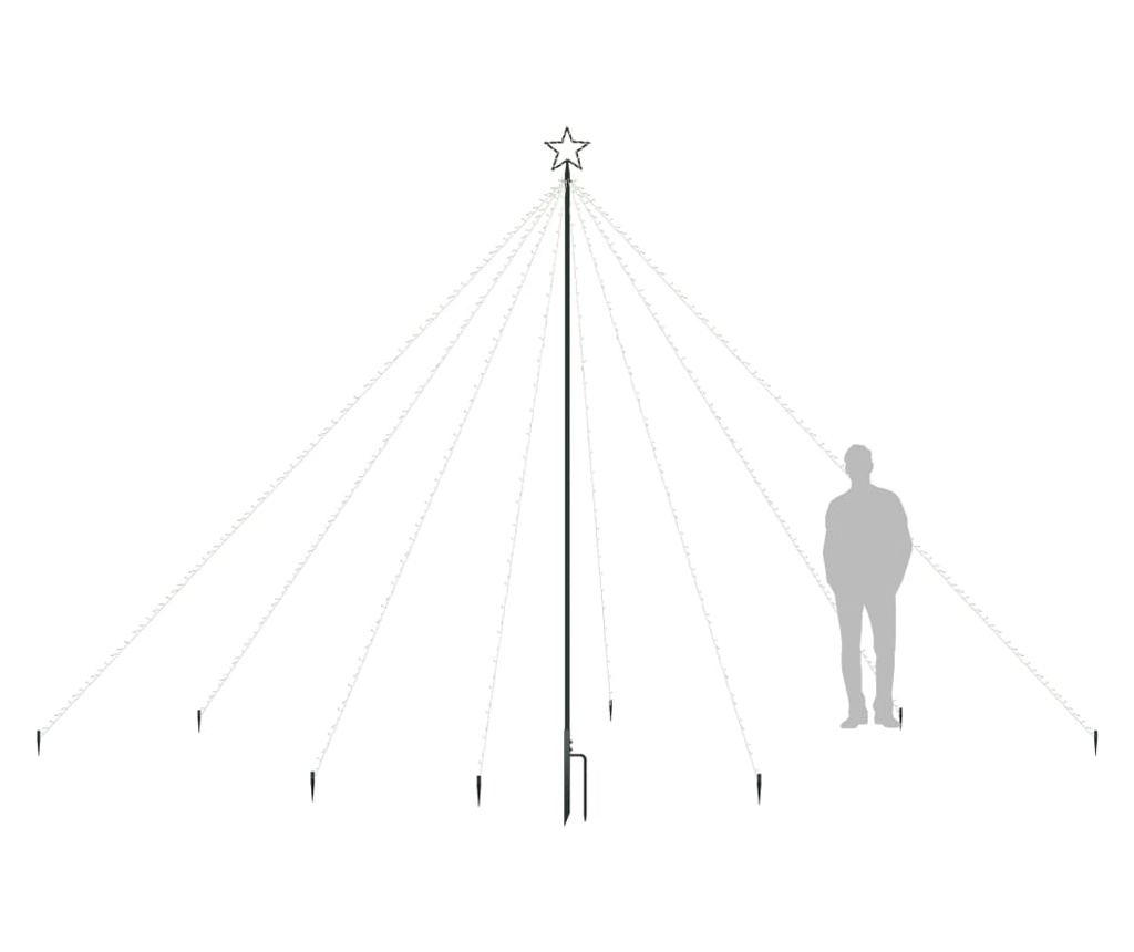 Božićna drvca svjetla, 576 LED-ica, šarena, 3,6 m, unutarnja/vanjska. - 3