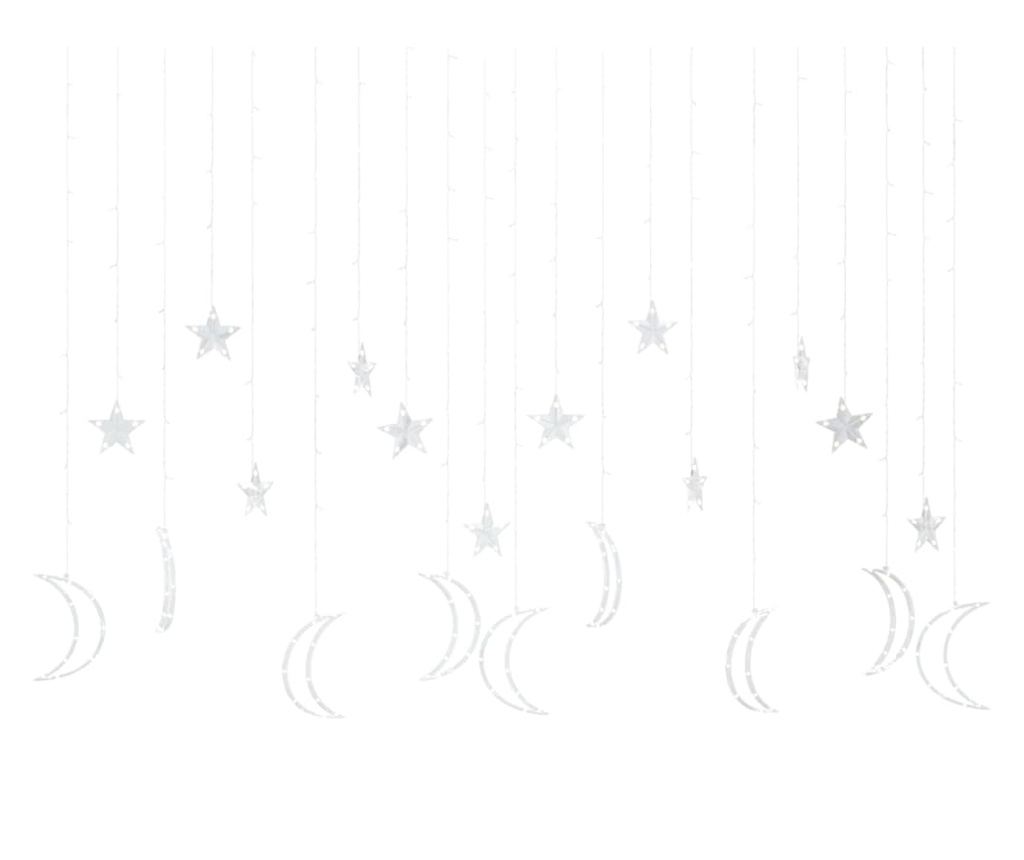 Svjetla mjeseca i zvijezda, 345 LED-ica, toplo bijelo, s daljinskim upravljačem - 3