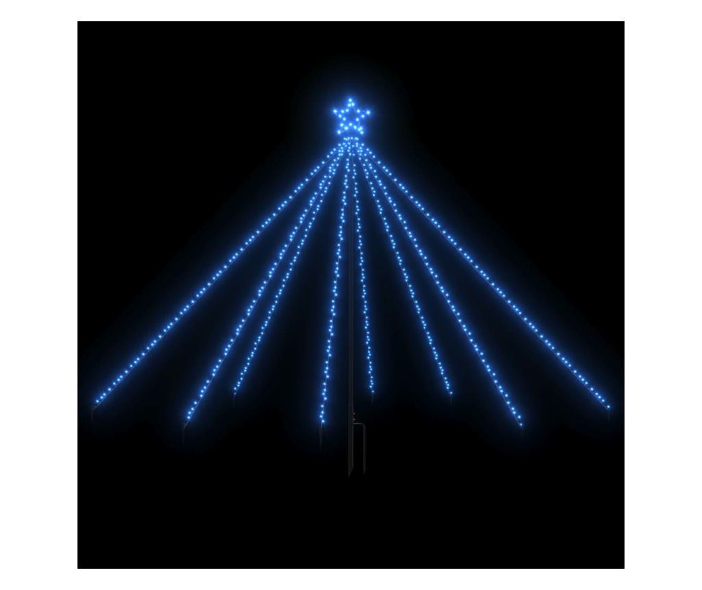 Svjetla za božićno drvce, 400 LED-ica, plava, 2,5 m - 2