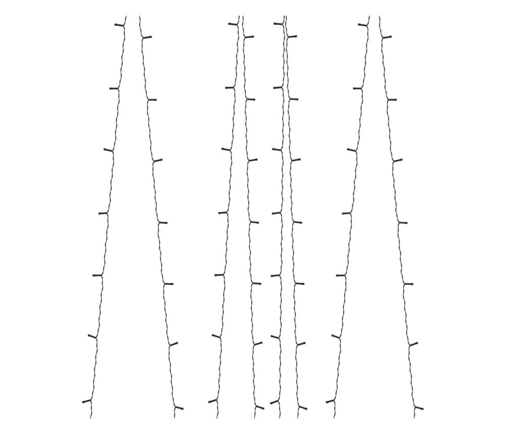 Zavjesa s bajkovitim solarnim svjetlima, 2 kom, 2x200, LED, toplo bijelo unutarnje vanjsko - 6