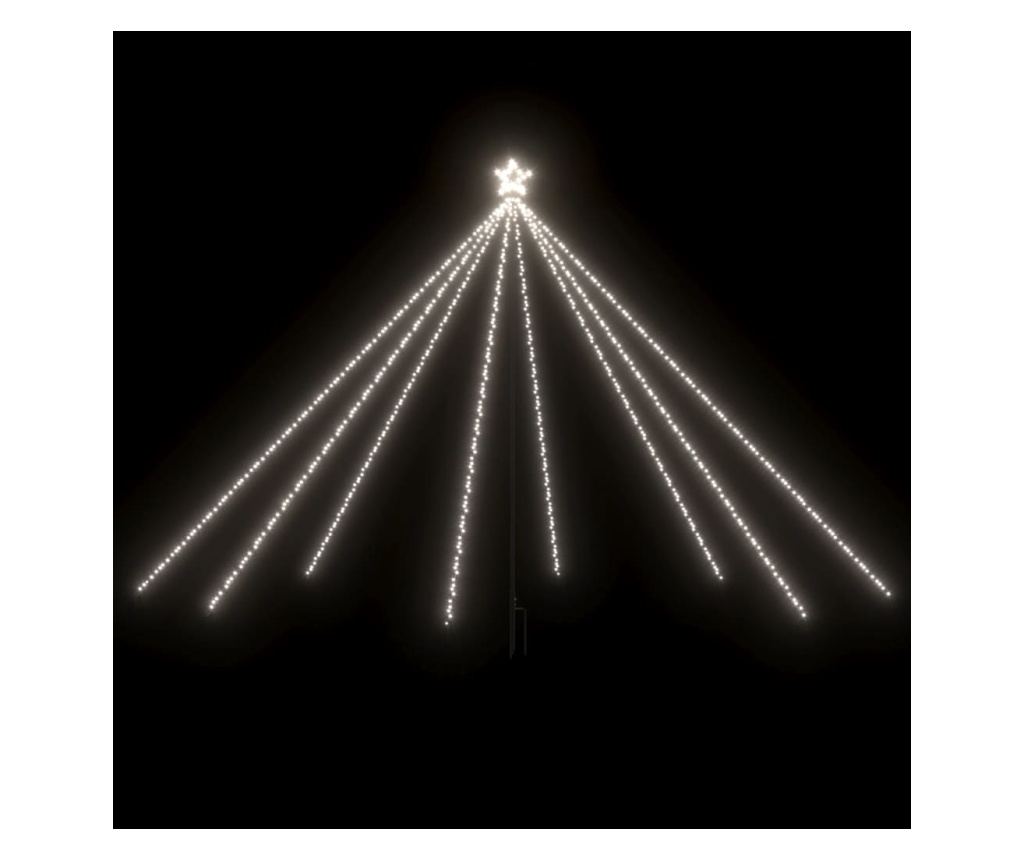 Svjetla za božićno drvce, 576 LED-ica, hladno bijela, 3,6 m - 2