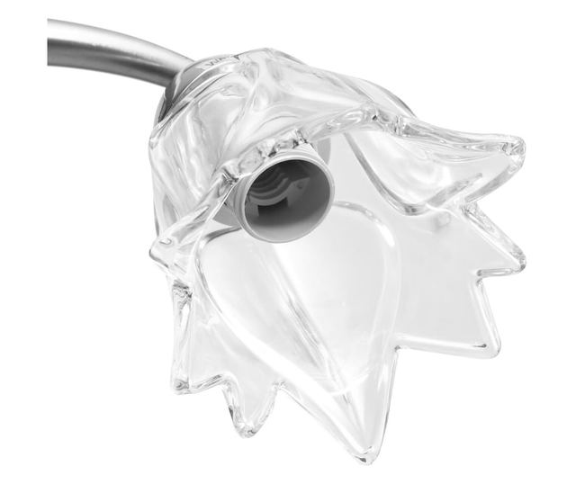 Полилей със стъклени абажури, за 3 крушки Е14, лале