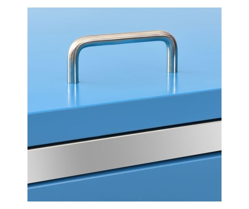 Spremište za dvije kante za smeće 138 x 77,5 x 115,5 cm čelično - 27