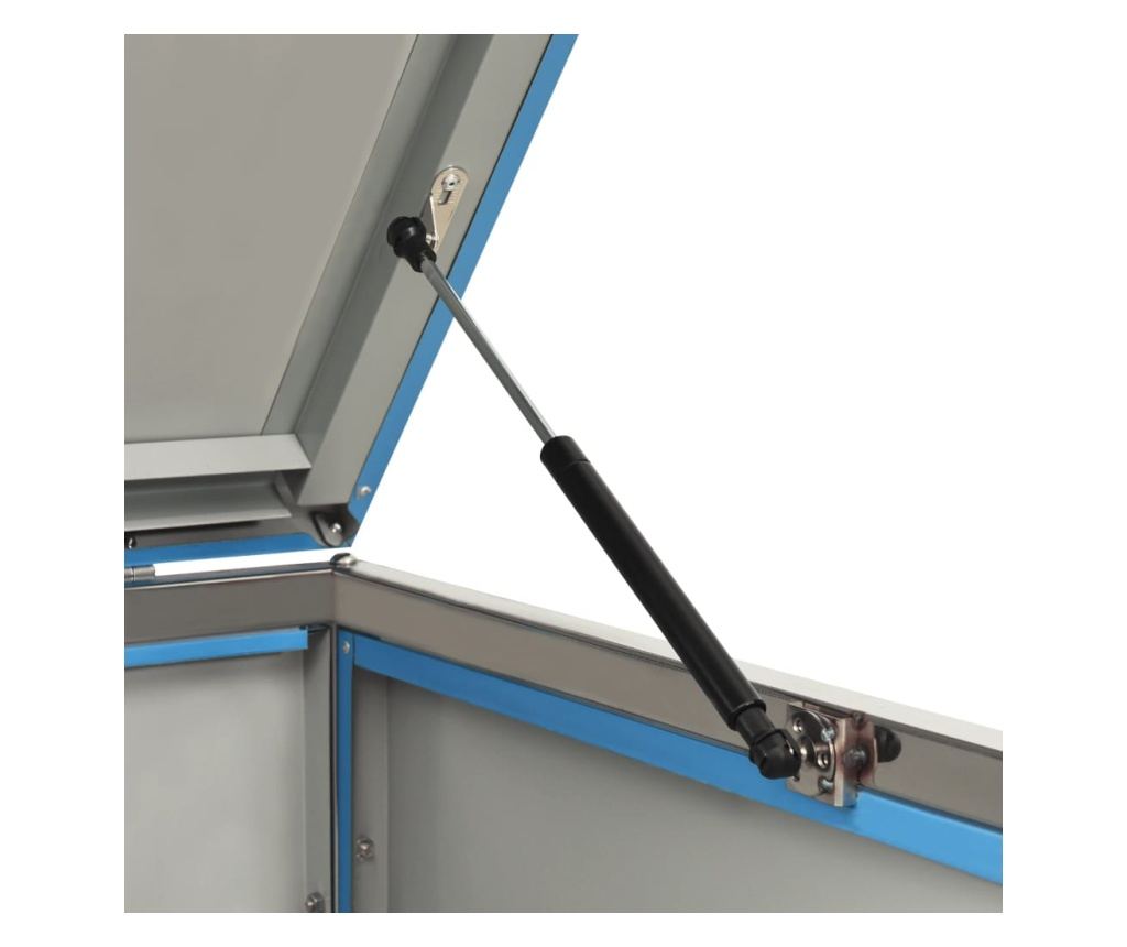 Spremište za dvije kante za smeće 138 x 77,5 x 115,5 cm čelično - 24