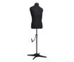 Manechin croitorie reglabil barbati, negru, dimensiune 37-45