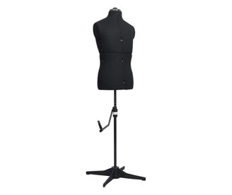 Manechin croitorie reglabil barbati, negru, dimensiune 37-45