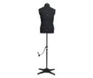 Manechin croitorie reglabil barbati, negru, dimensiune 37-45