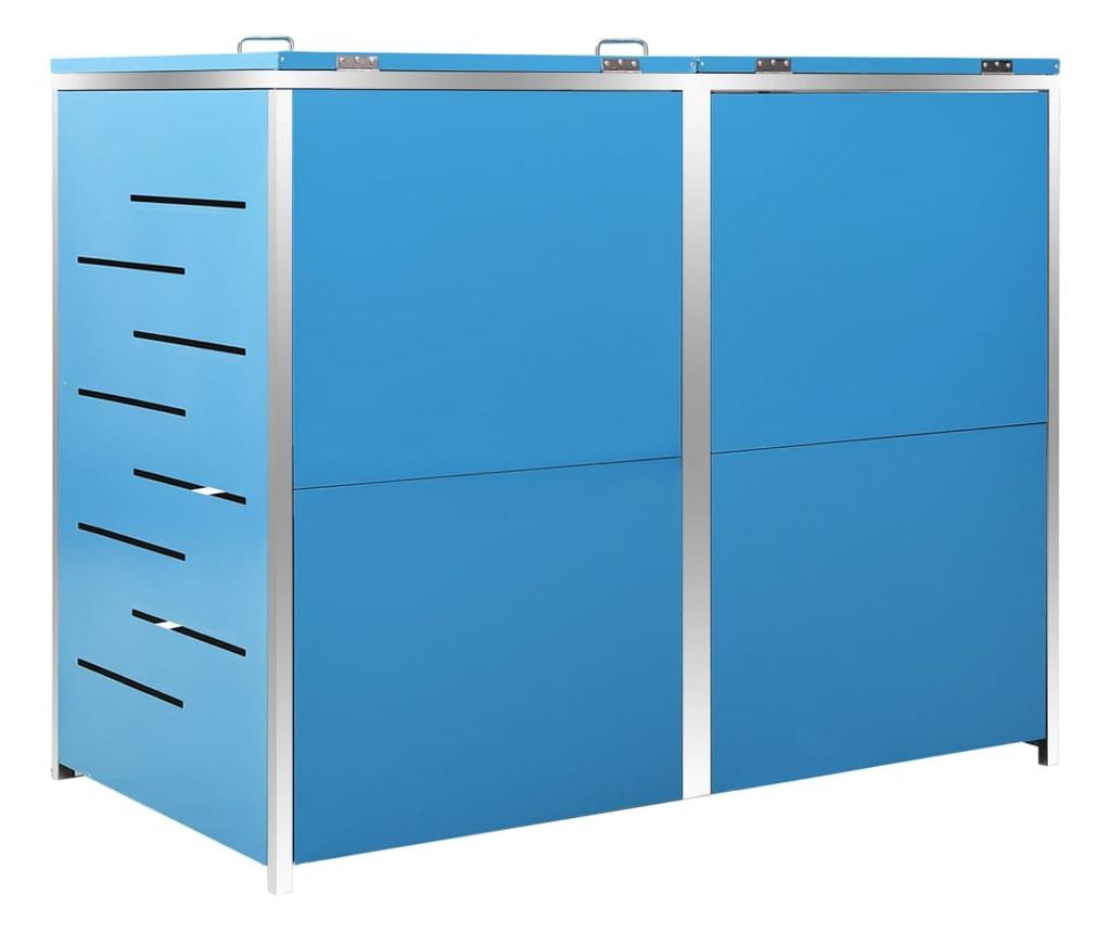 Spremište za dvije kante za smeće 138 x 77,5 x 115,5 cm čelično - 17