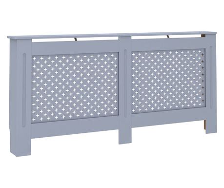 Pokrov za radijator antracit 172 x 19 x 81 cm MDF