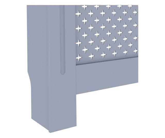 Pokrov za radijator antracit 112 x 19 x 81 cm MDF