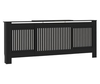 Pokrov za radijator MDF crni 205 cm