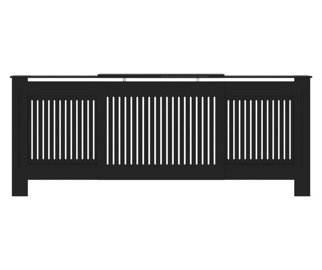 Pokrov za radijator MDF crni 205 cm
