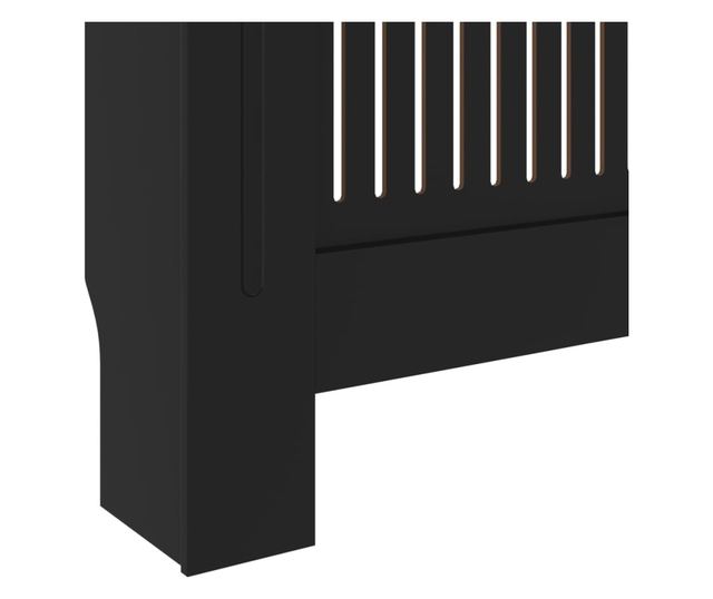Pokrov za radijator MDF crni 205 cm
