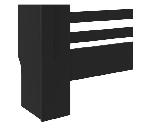 Pokrov za radijator MDF crni 78 cm