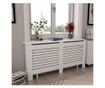 Pokrovi za radijator 2 kom bijeli 172 x 19 x 81,5 cm MDF