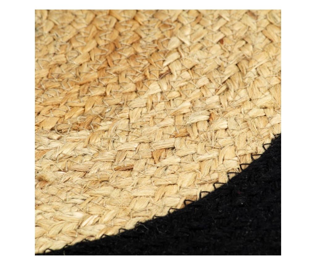 Podmetači 4 kom prirodna i crna boja 38 cm od jute i pamuka - 6