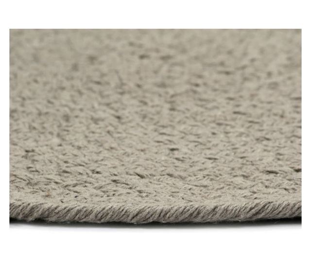 Podmetači 6 kom obični/sivi 38 cm okrugli pamučni