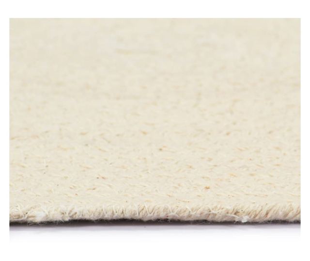 Покривки за маса, 6 бр., естествени, 38 см, памук, кръгли