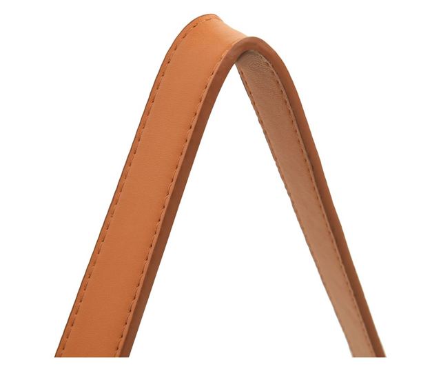 fekete fali tükör szíjjal 40 cm
