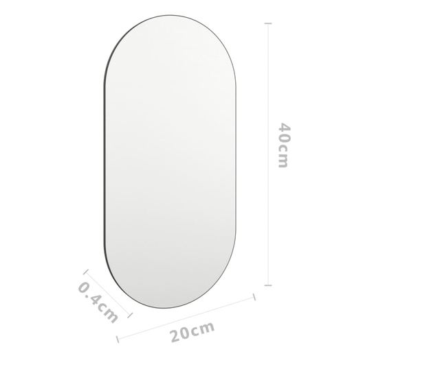 Ogledalo 40 x 20 cm stakleno