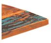 Blat masă dreptunghiular 60x80 cm lemn masiv reciclat 25-27 mm