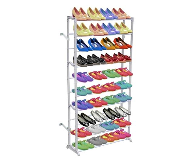 Organizator pantofi cu 10 rafturi