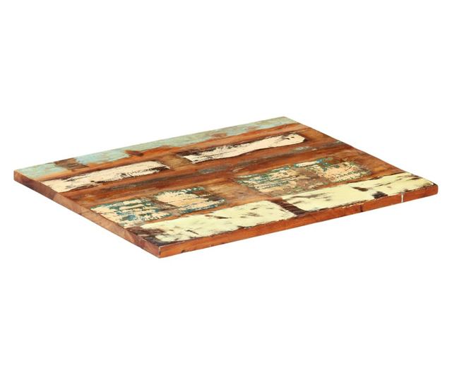 Blat masa dreptunghiular 60x90 cm lemn masiv reciclat 25-27 mm